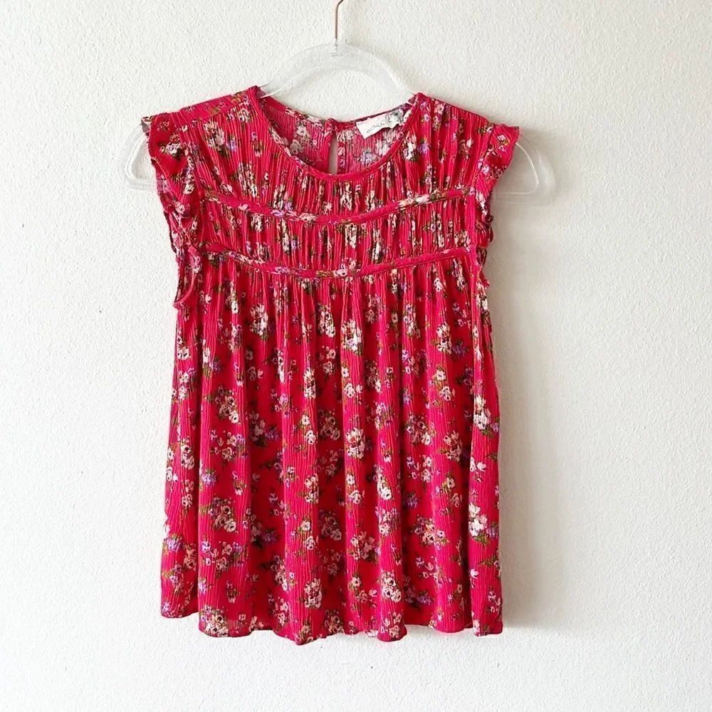 Everleigh Smocked Baby Doll Floral Sleeveless Top